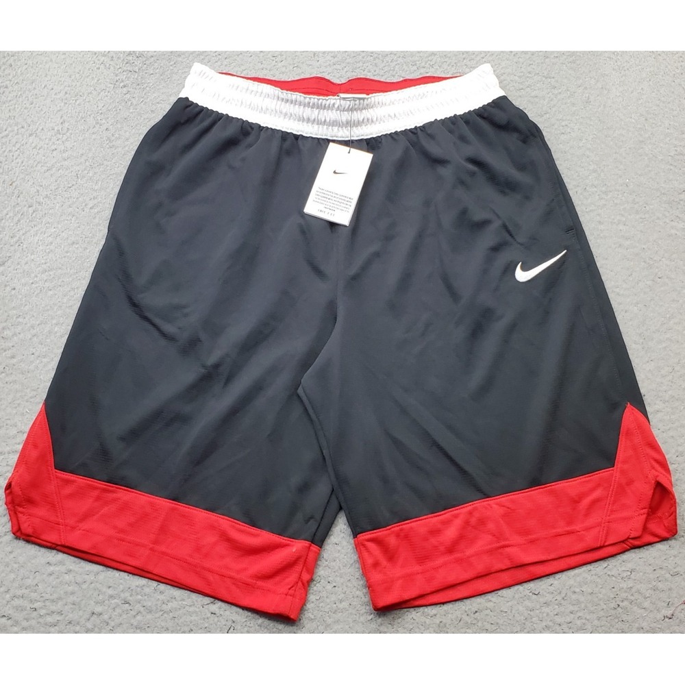 Nike Dri-FIT Basketball Shorts Mens L Multi Athletic Gym Training Elastic Waist